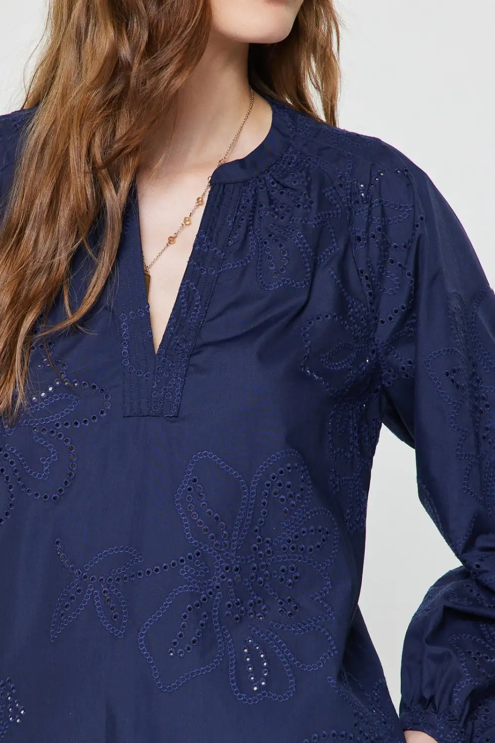 Relaxed Eyelet Blouse Blouses & Shirts