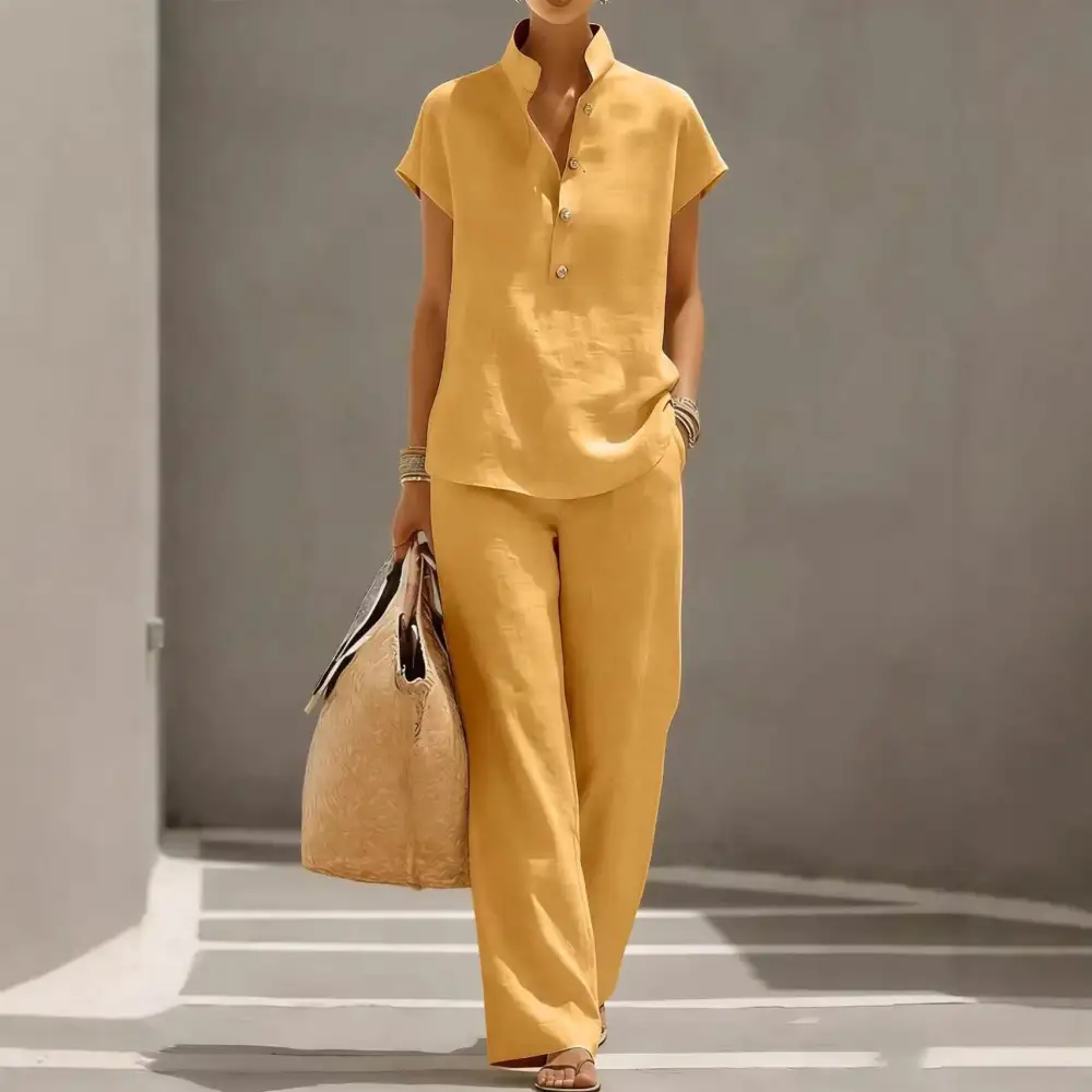 Classic Short-Sleeve Women's Lounge Set