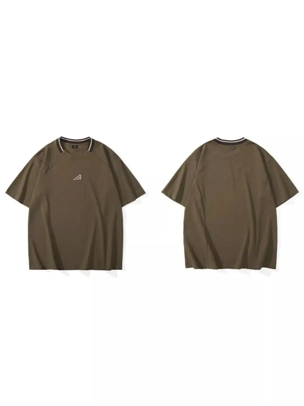 Polished Round Neck Short Sleeve T-Shirt