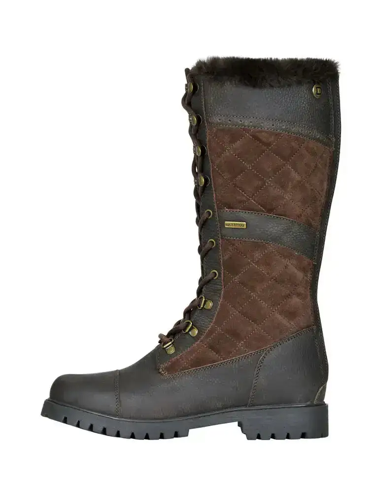 Lace-Up Zip Riding Boots