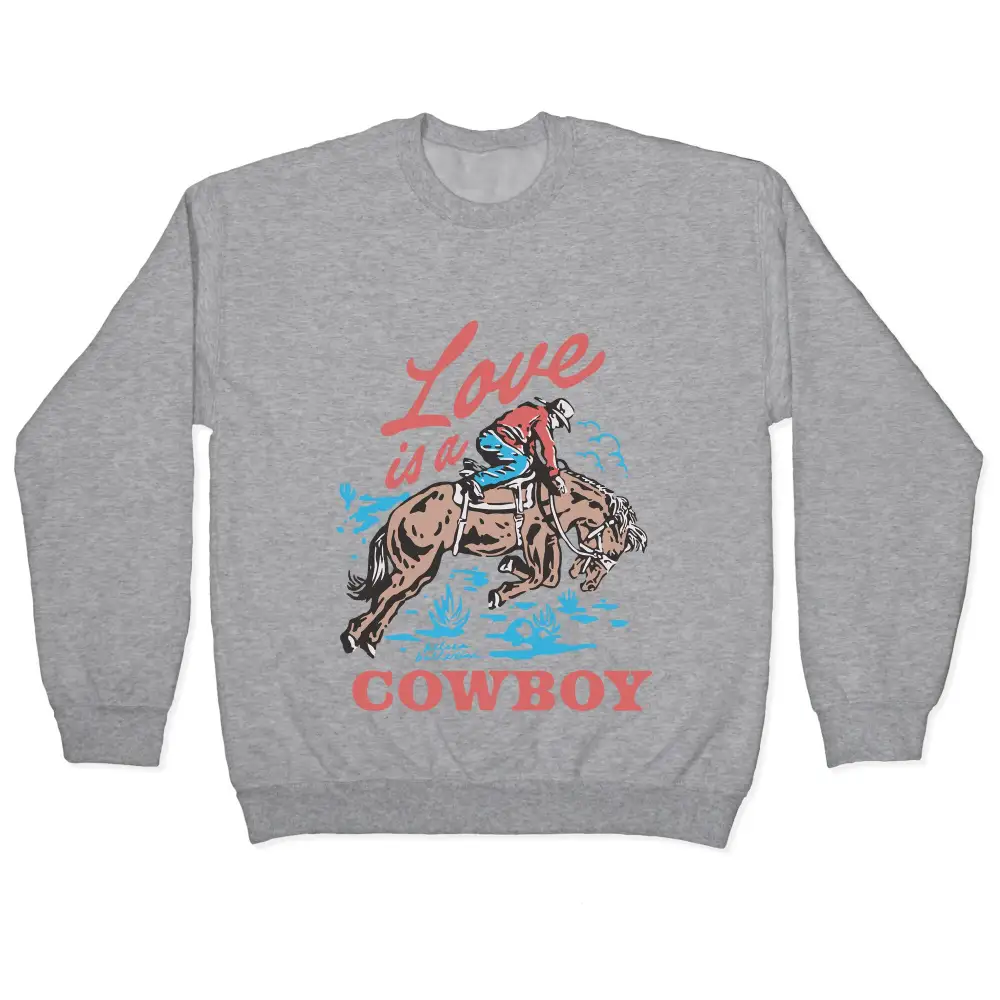 Cartoon Cowboy Crewneck Sweatshirt