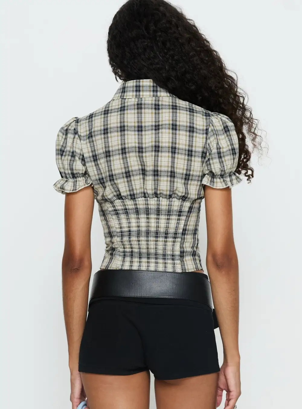 Everyday Ease Button Up Collared Blouse
