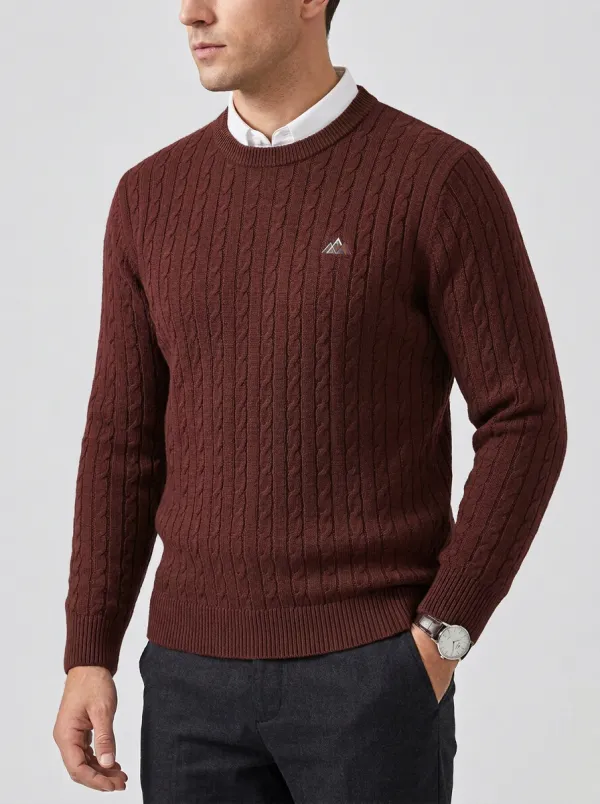 Men's Olive Green Alpine Knit Sweater