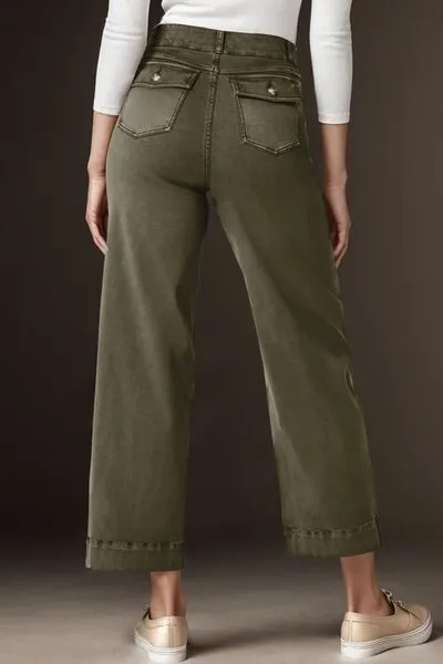 Relaxed High Waist Pocketed Denim Jeans