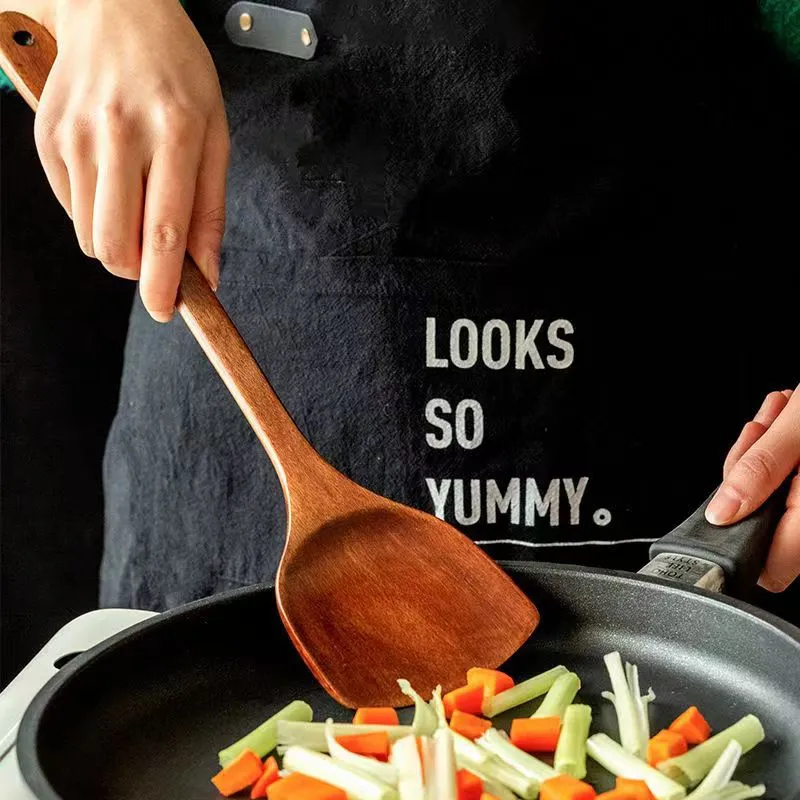 Heat‑Resistant Wok Spatula with Anti‑Scald Handle