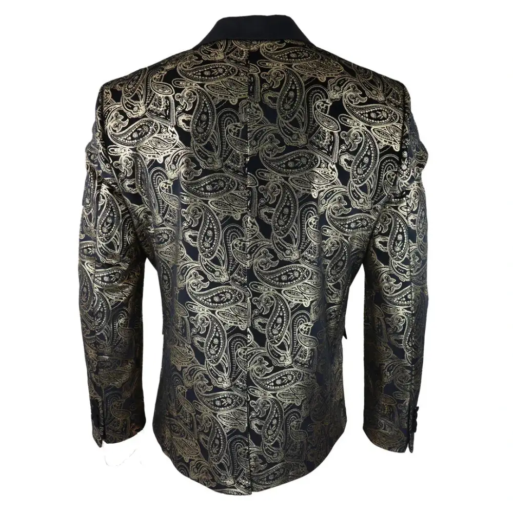 Stz Men S Velvet Paisley Blazer