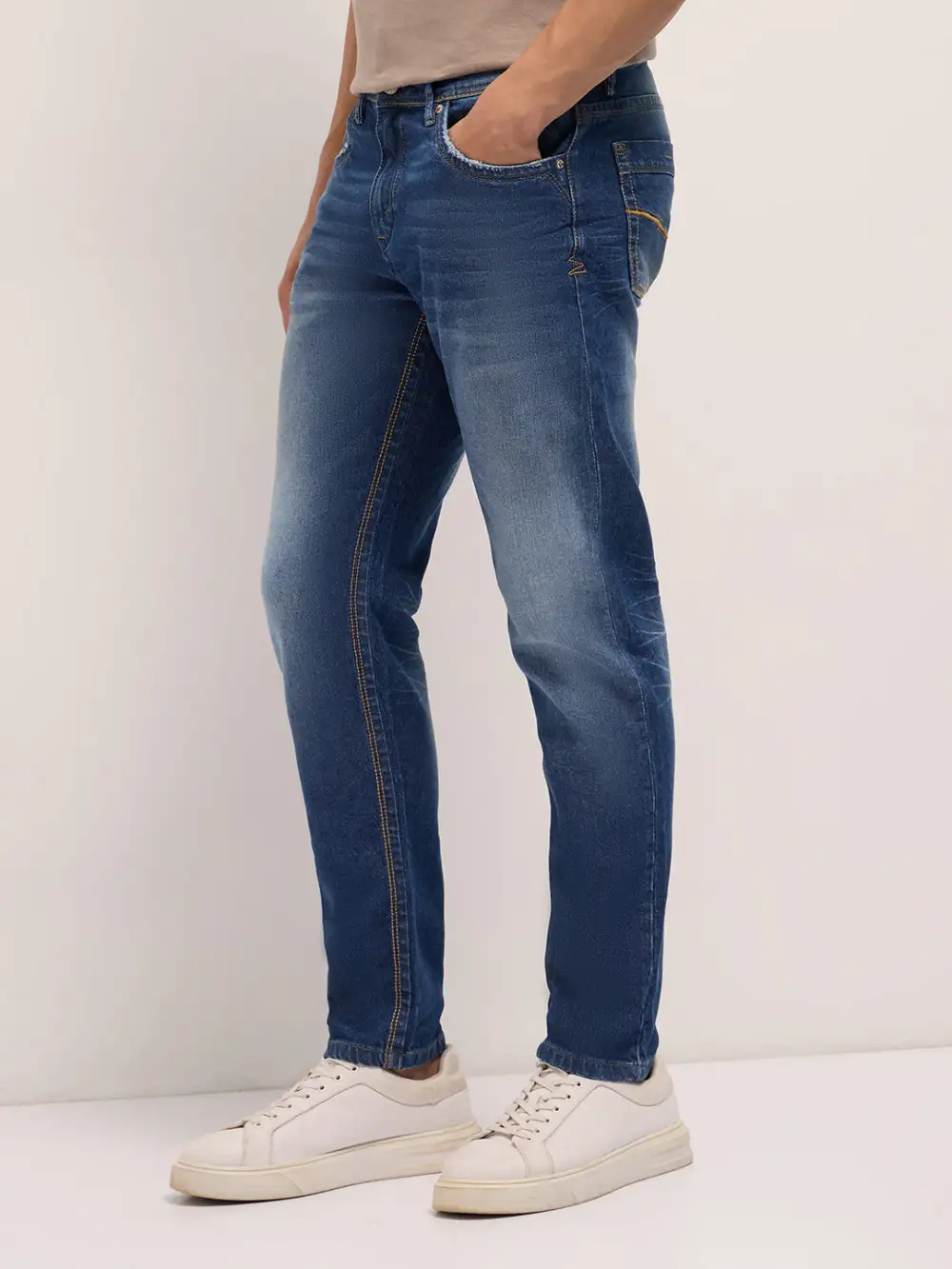 Minimal Stretch Pocket Cotton Jeans