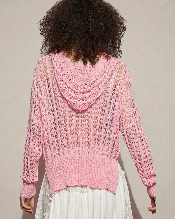 Crochet Hooded Sweater