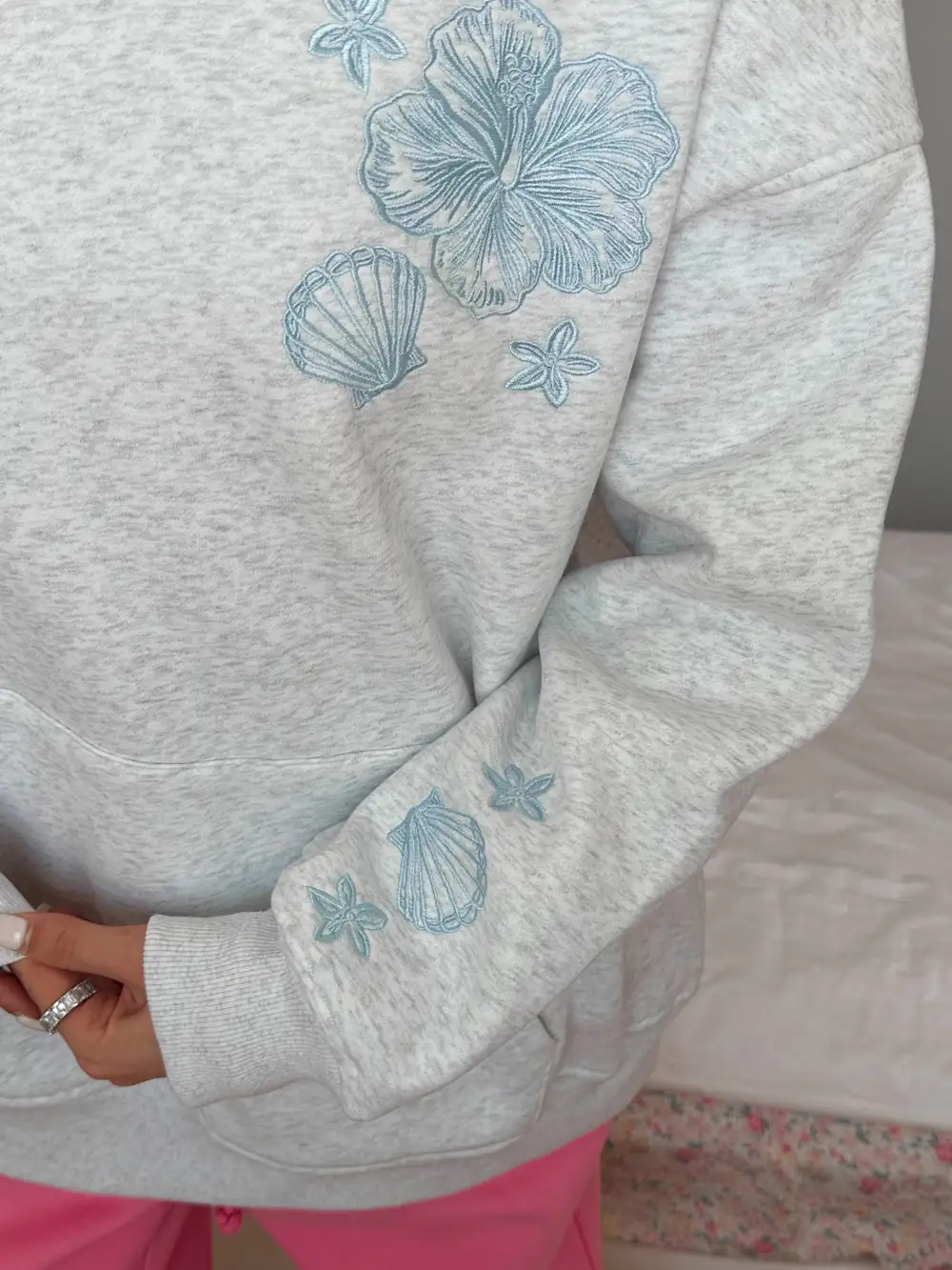 Tropical Embroider Hoodie