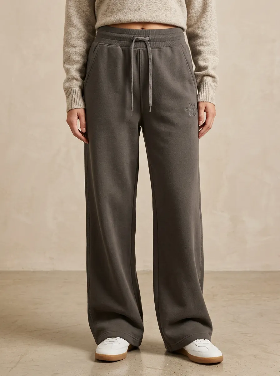 Unisex Graphic Easy-Wear Wide-Leg Track Pants