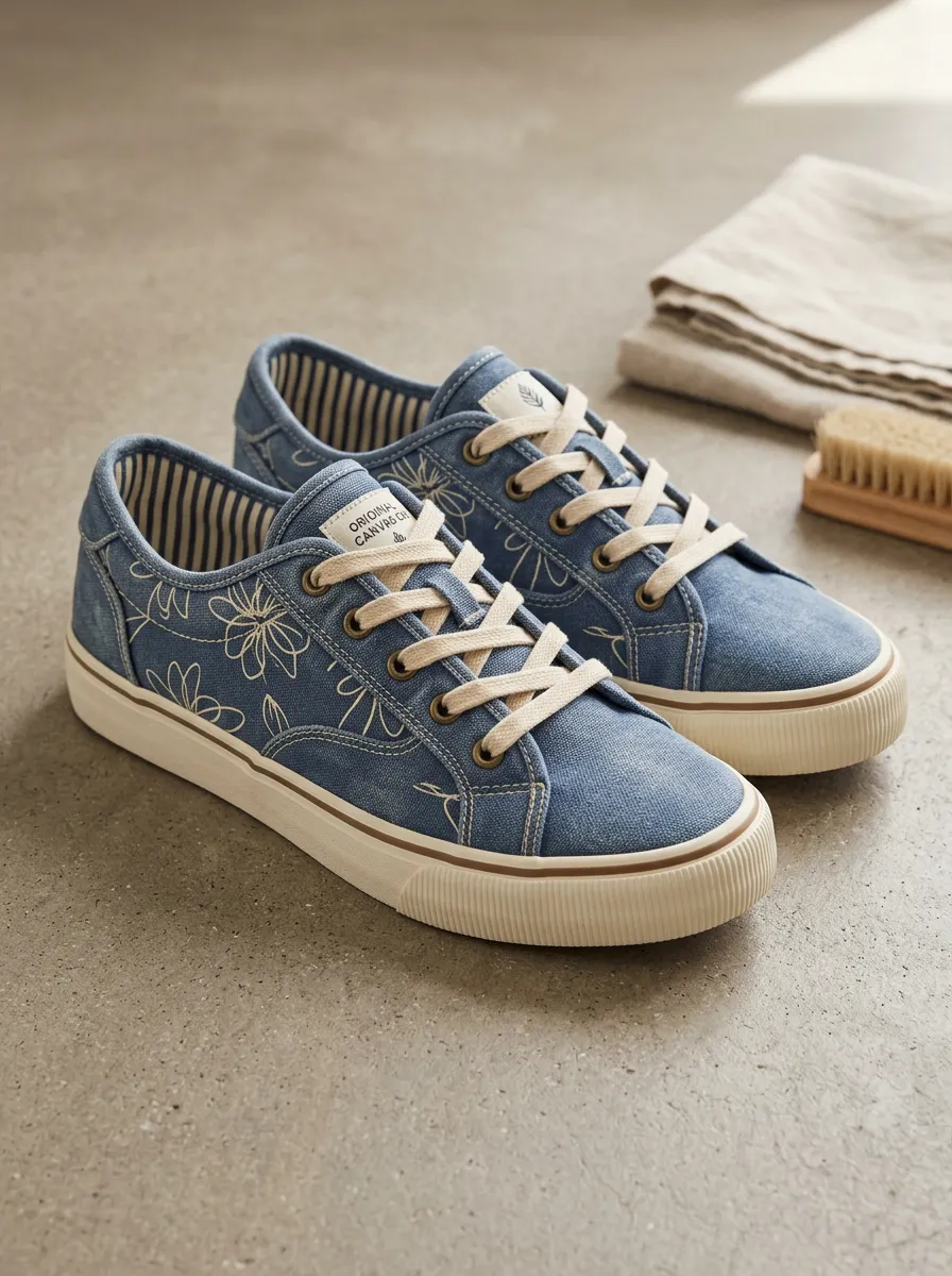 Daily Floral Botanical Design Men's Canvas Shoes