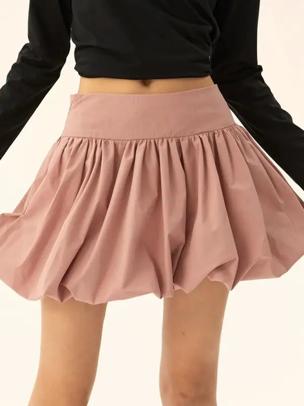 Smart Cotton Blend Pocket Detail Skirt