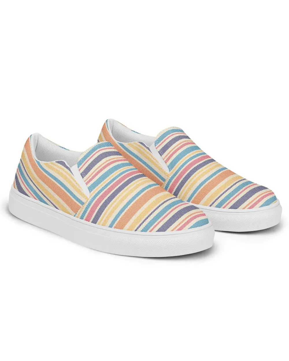 Candy Stripe Slip On Shoes