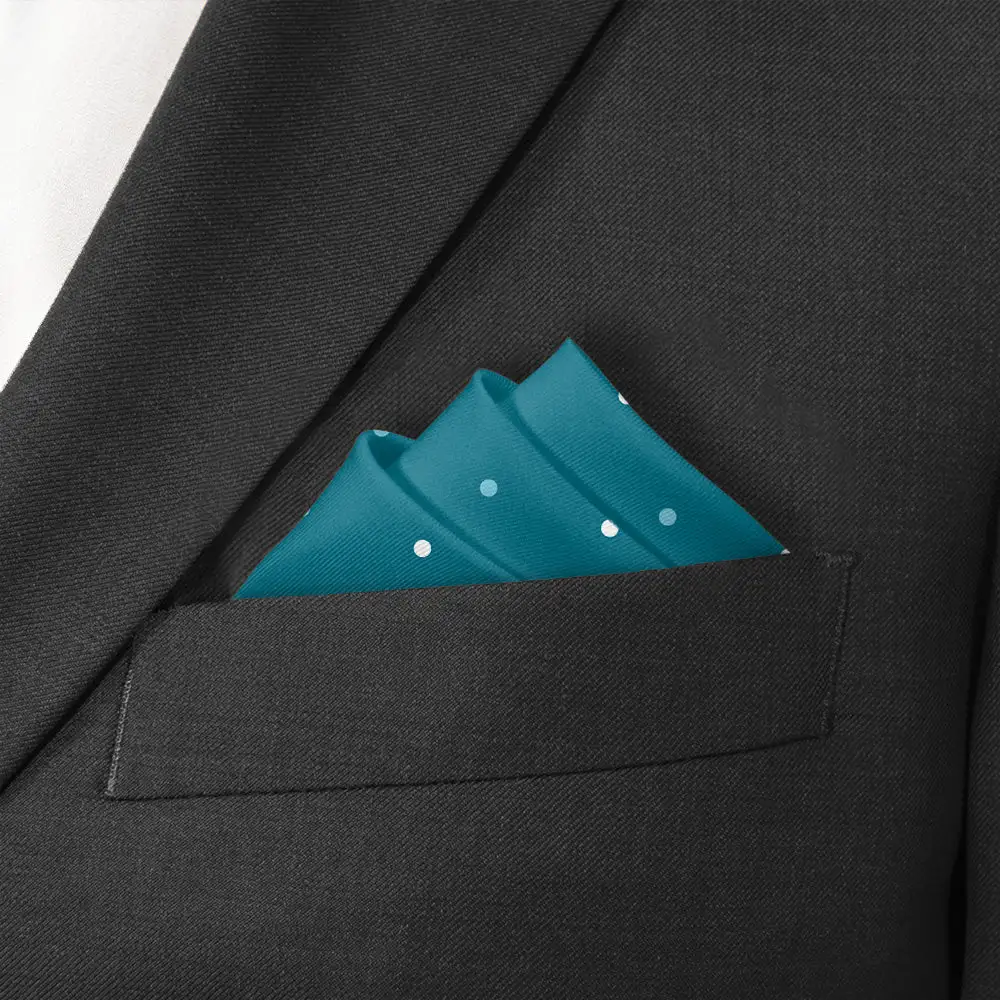 Elegant Crisp Dotted Pocket Square