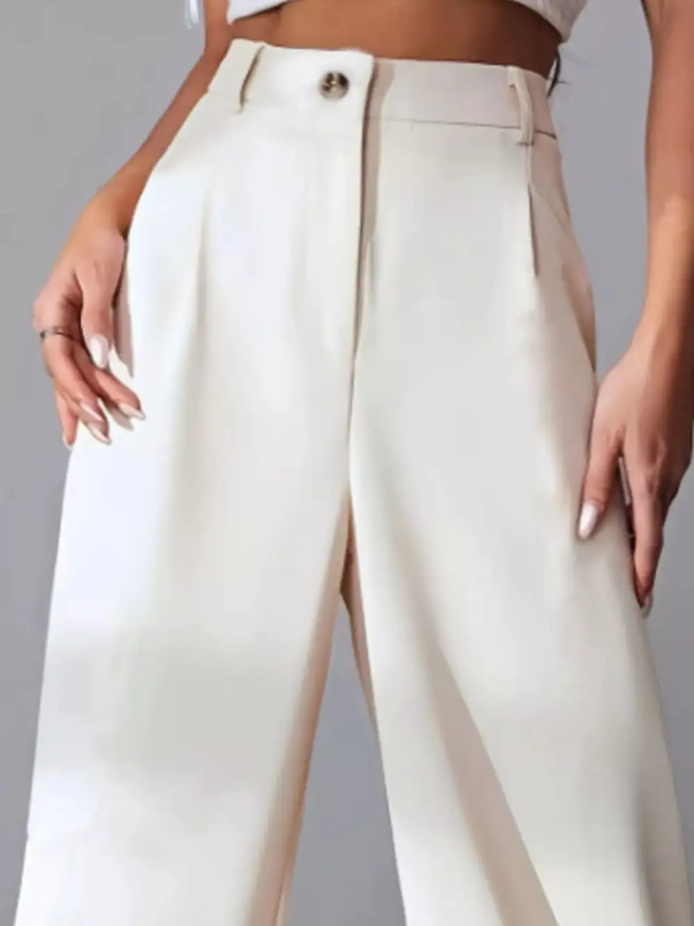 Classic Wide Leg Pleated Pants