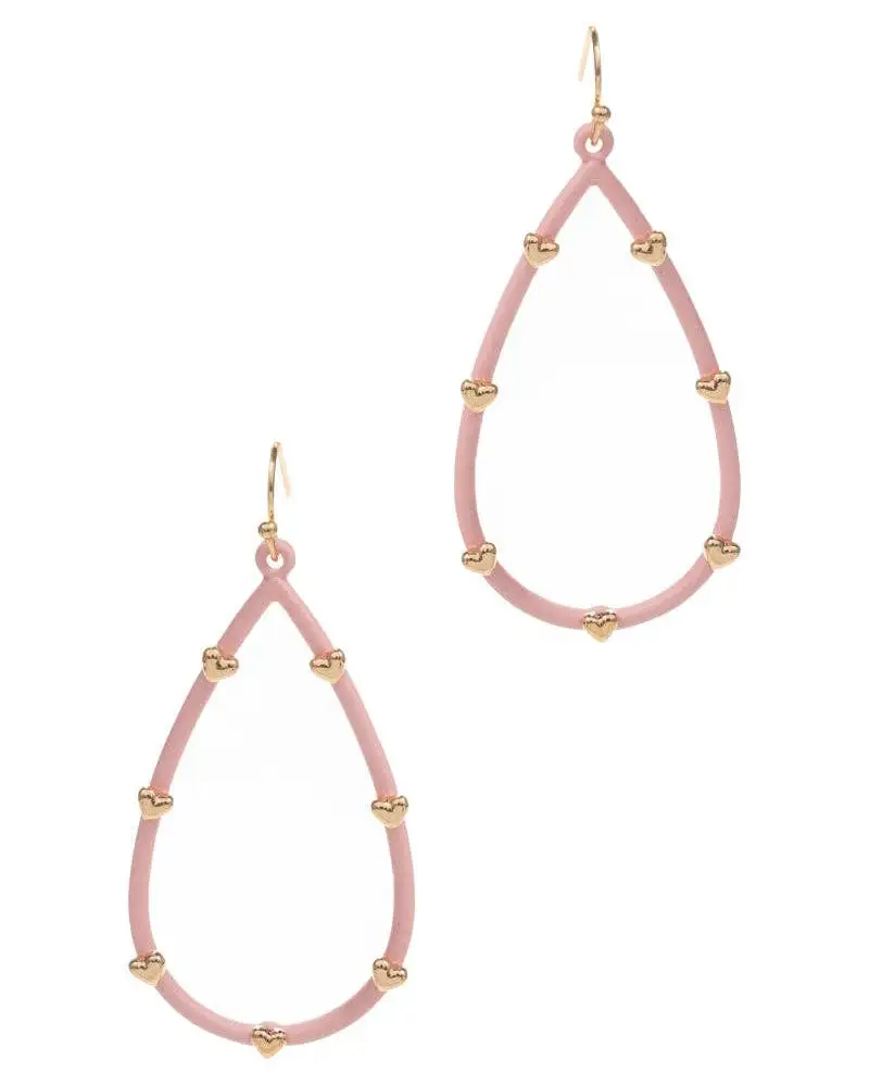 Heart Teardrop Twisted Fashion Earrings