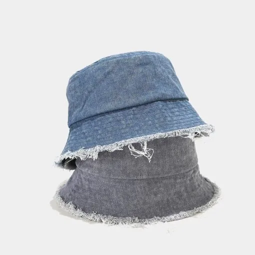 Outdoor Denim Round Beret Hat