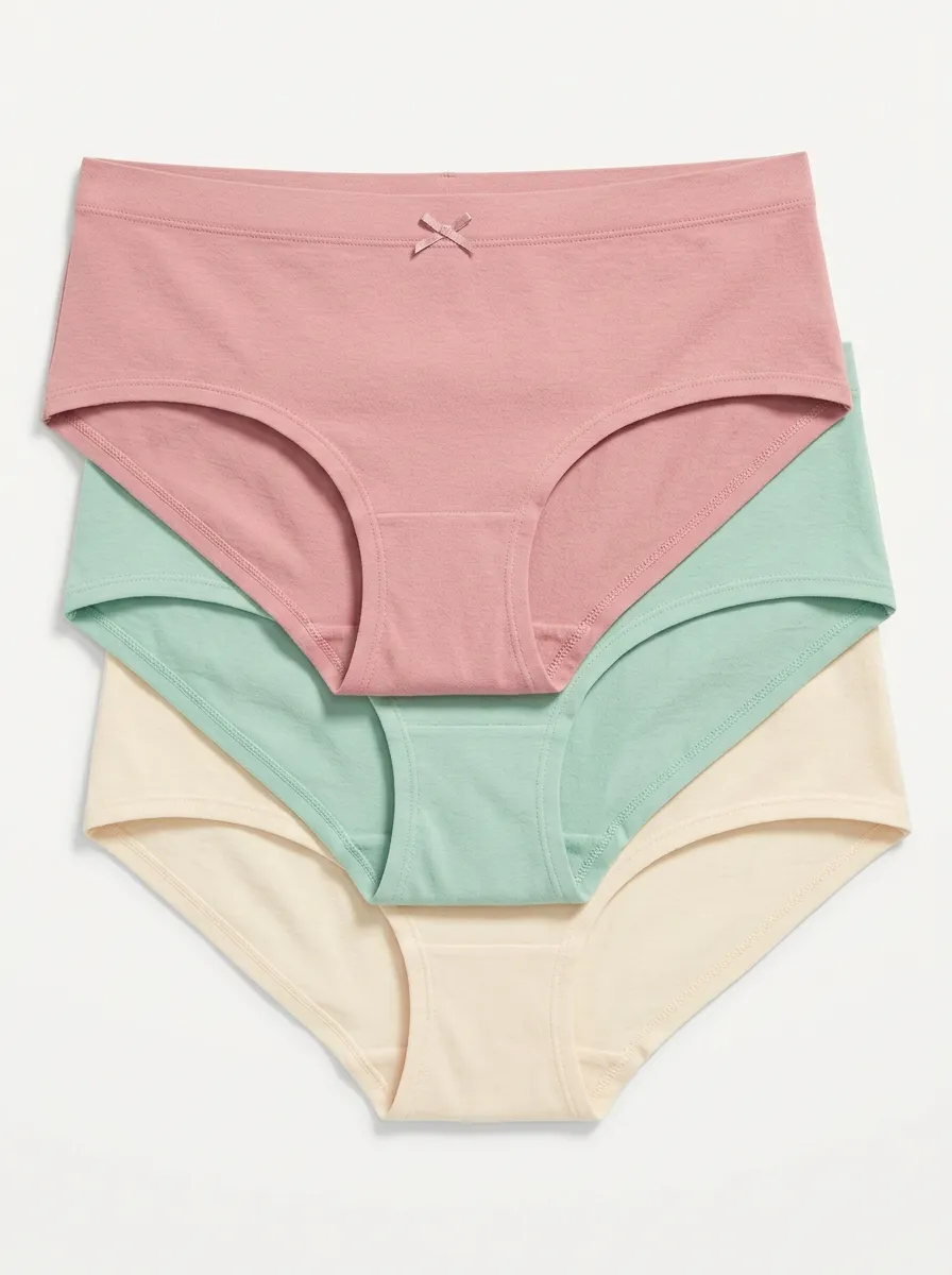 Classic Cotton Women's Three-Piece Panty Set