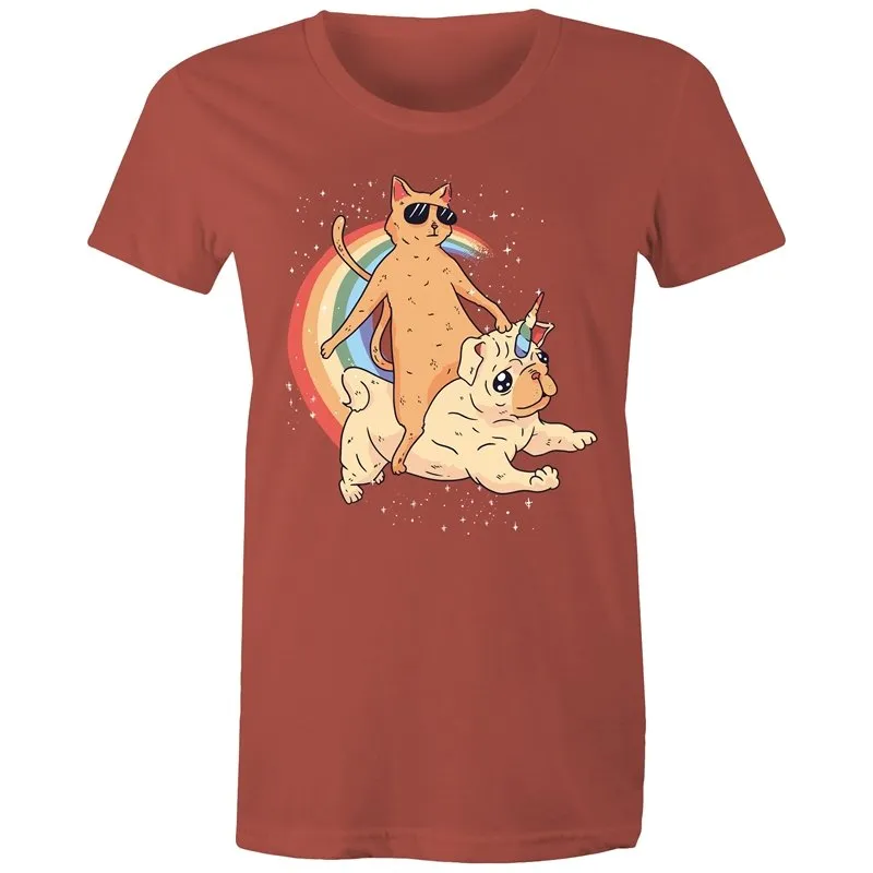 Cat Unicorn Pug T-Shirt