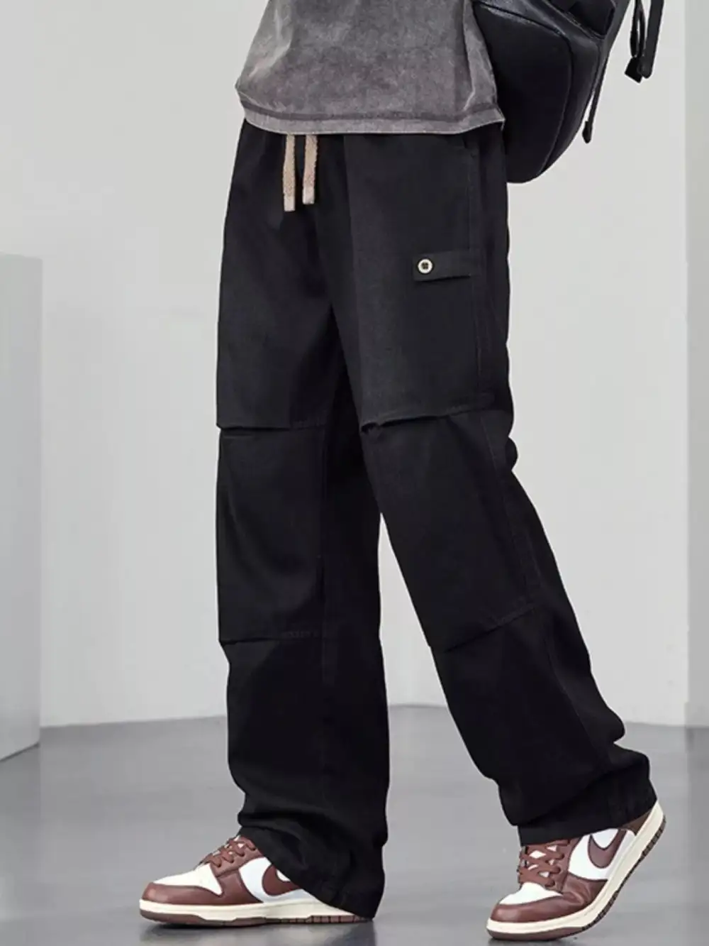 Everyday Wide Leg Drawstring Jeans