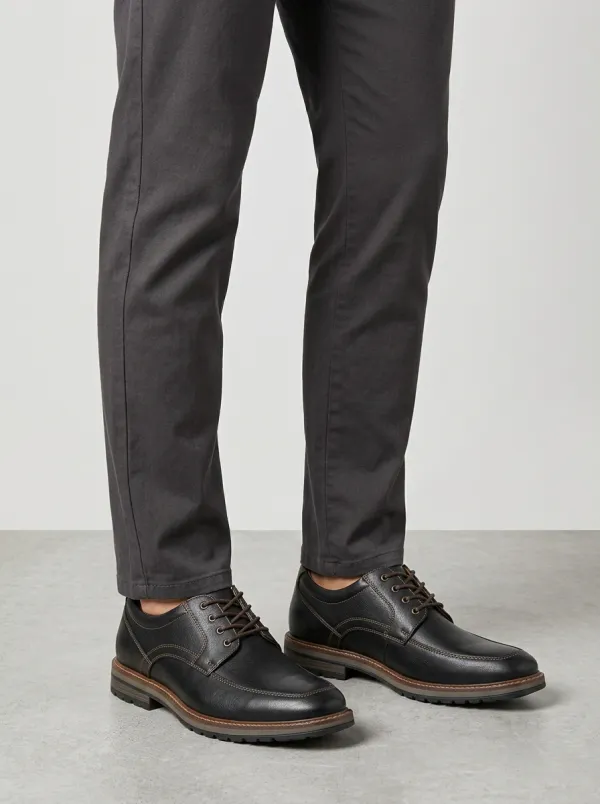 Men's Classic Business Casual Stitched Leather Oxford Shoes
