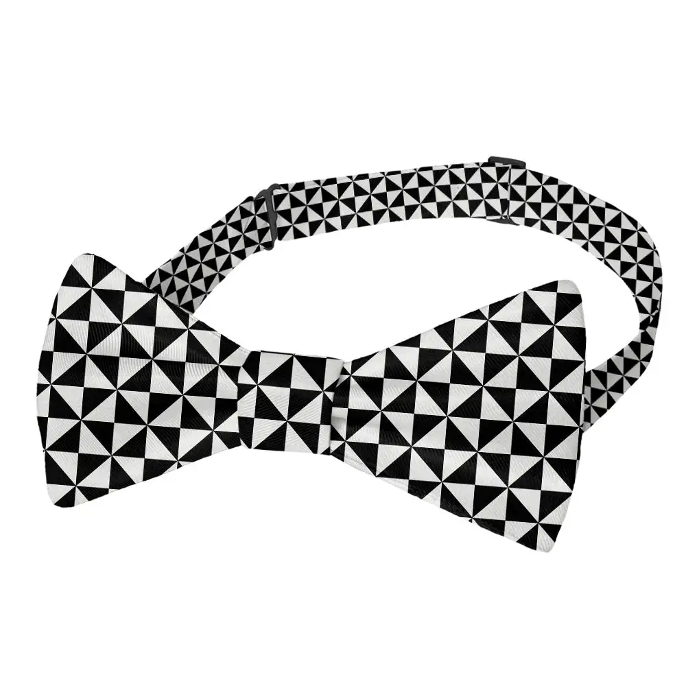 Trokut Checkered Pattern Bow Tie