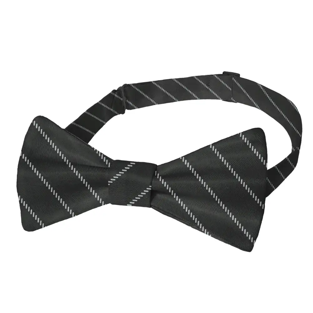Pin Stripe Motif Bow Tie