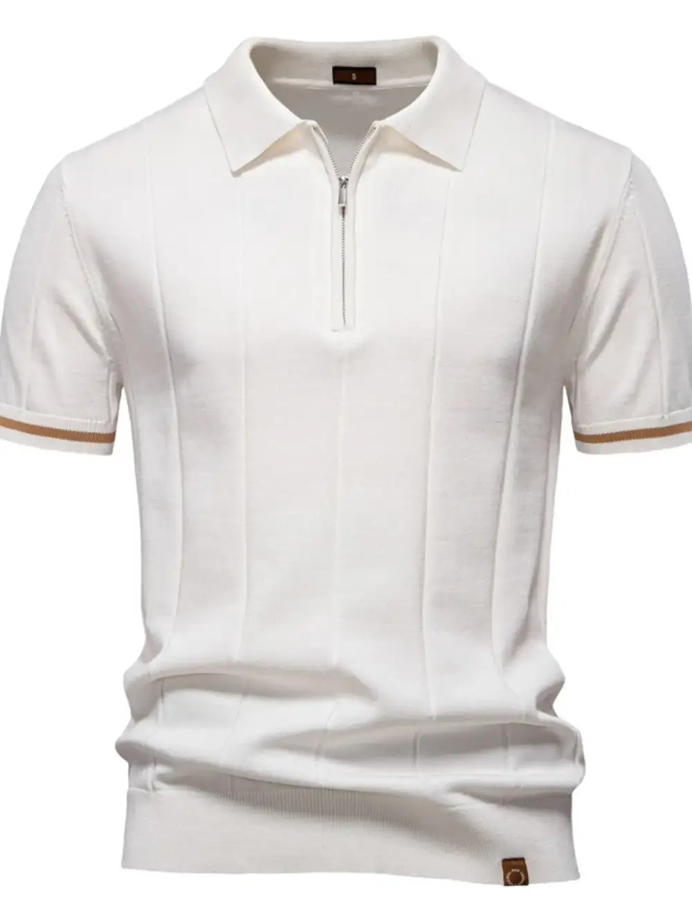 Woven Collared Polo Shirt