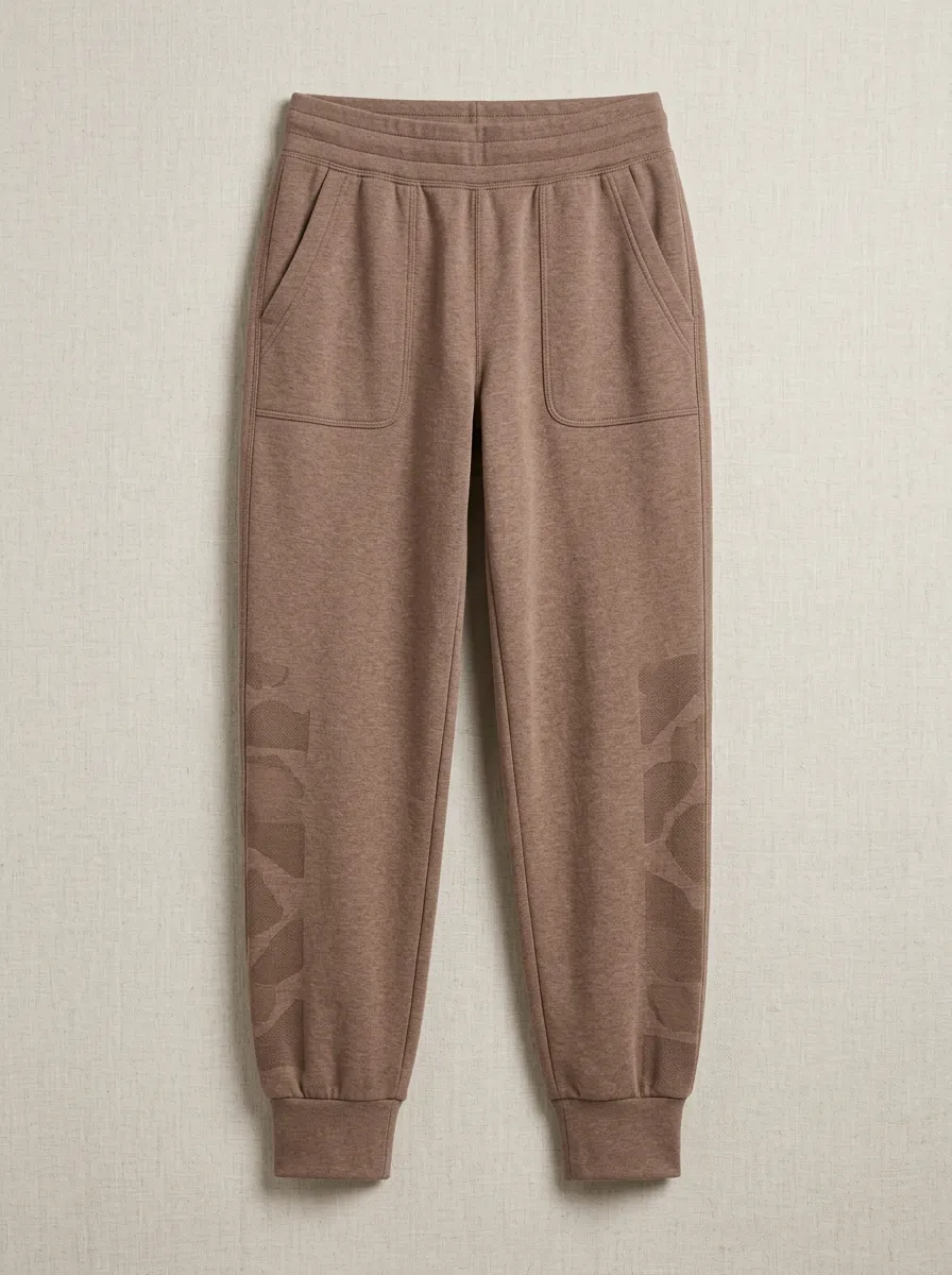 Women's Casual Brown Camo Pattern Printed Joggers