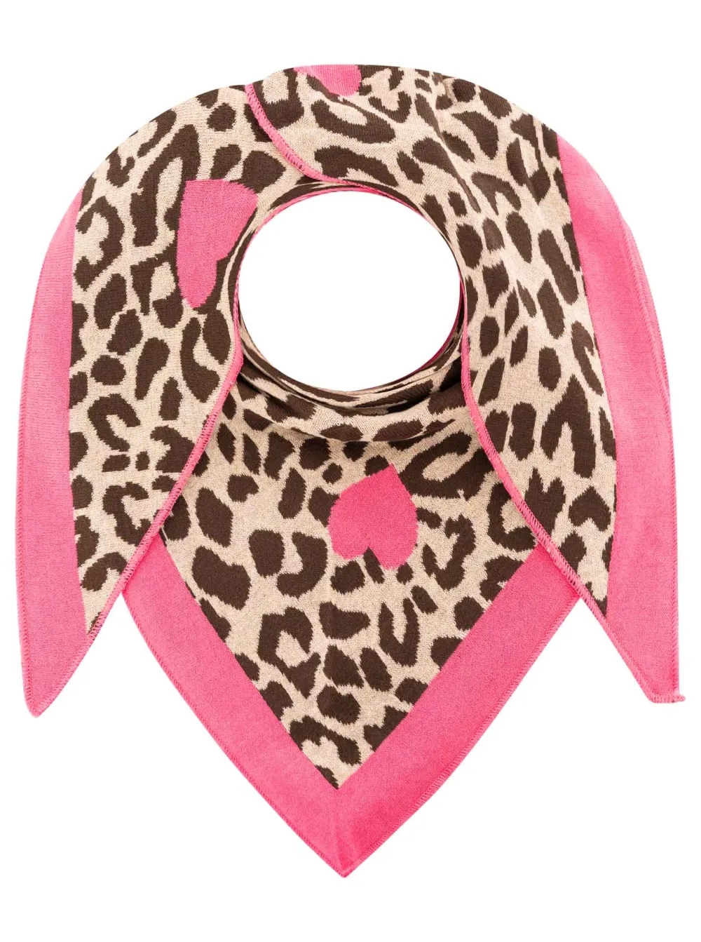 Textured Modern Cotton Wool Leopard Pattern Fashion Scarf