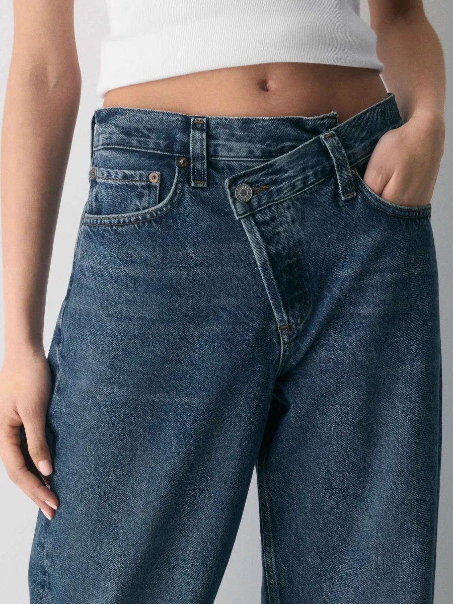 Crossover Waist Jeans