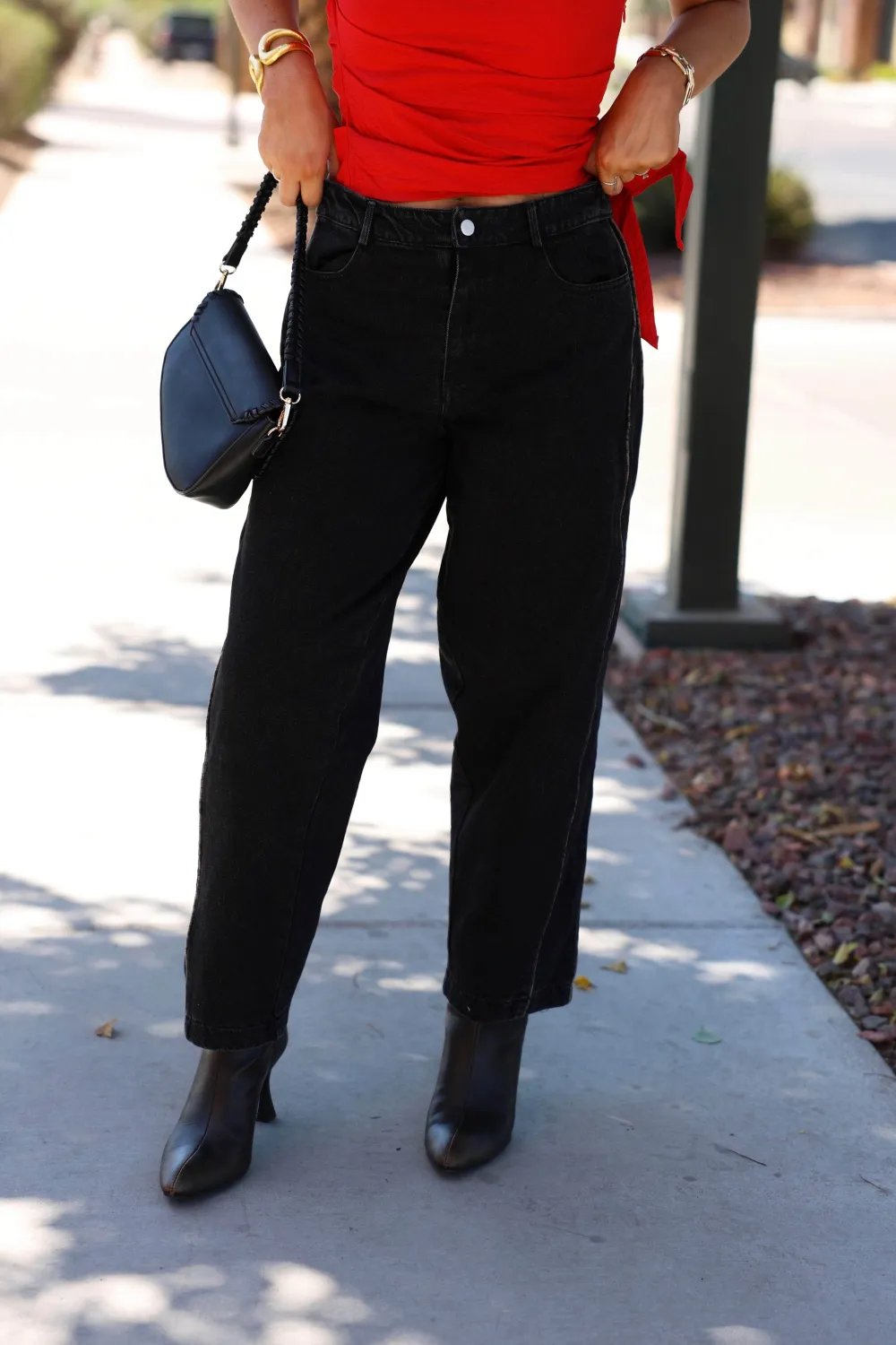 Barrel Leopard-Print Piped Wide-Leg Jeans