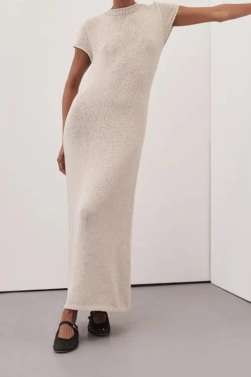 KNIT MIDI DRESS