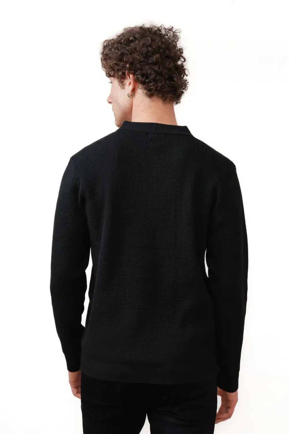 Classic Regular Fit Polo Collar Knit Polo Shirt