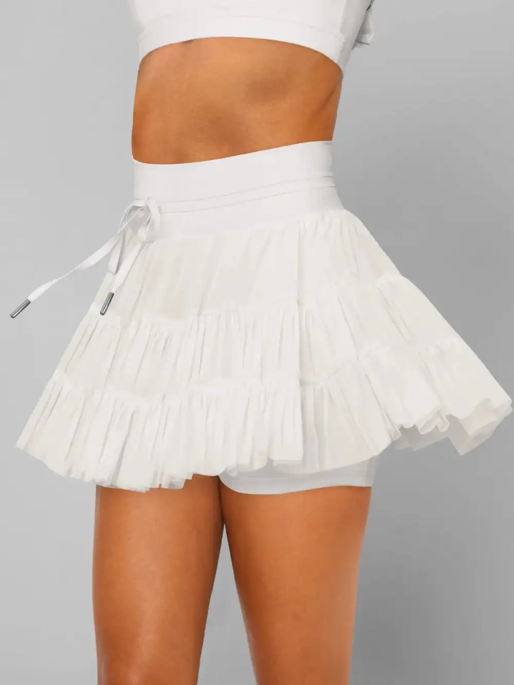 Tina High Waist Skort Pocket Jeans Skirt