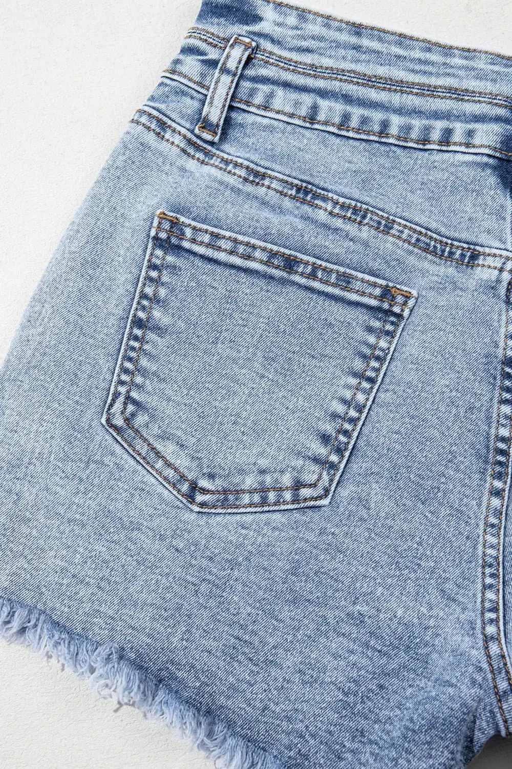 Laid Back Raw Hem Shorts