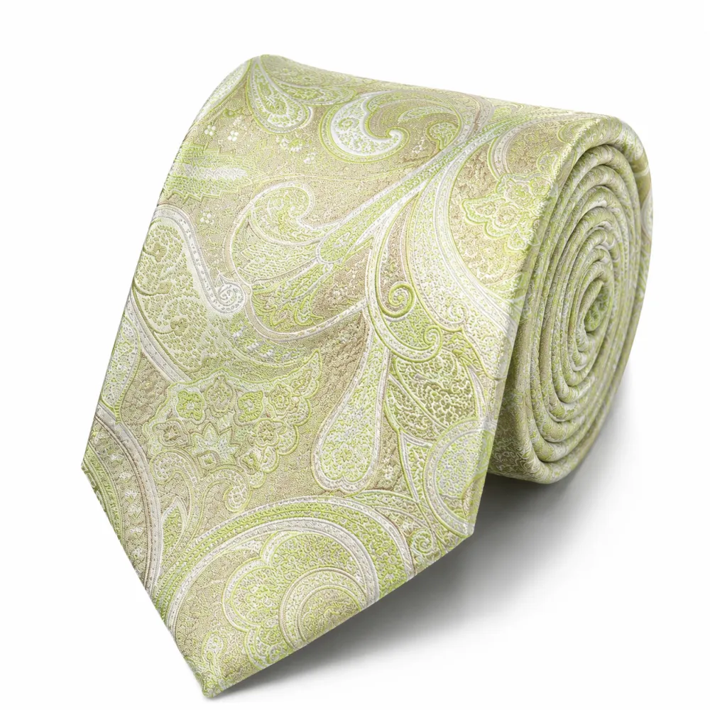 Classic Paisley Men's Necktie With Pocket Square