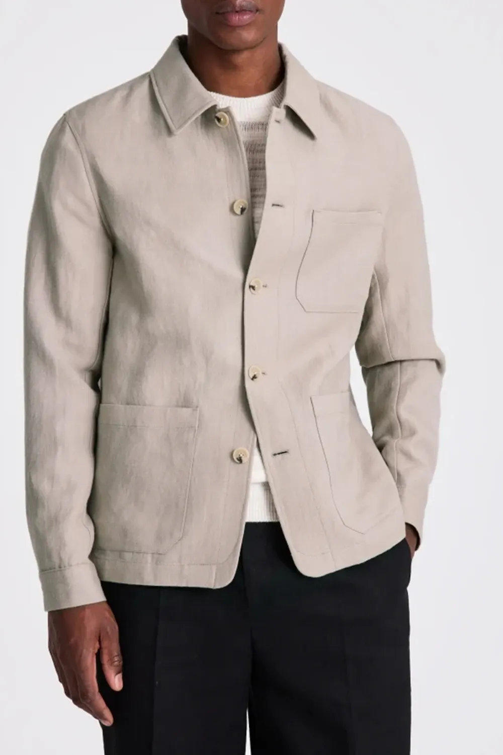 Minimalist Style Breathable Wool Shacket