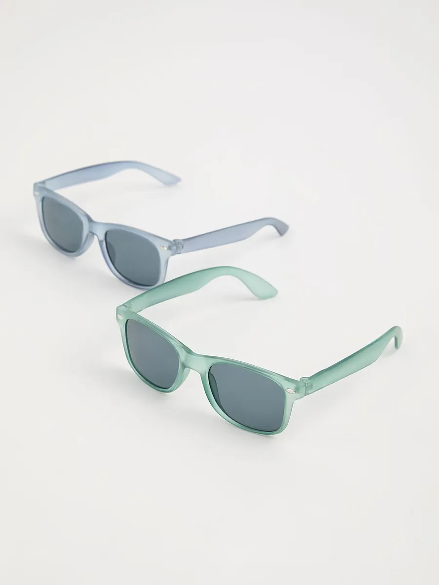 Green and Blue Sunglasses 2 Pack