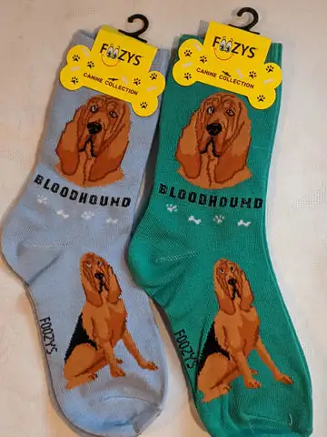 Unisex Bloodhound Crew Socks