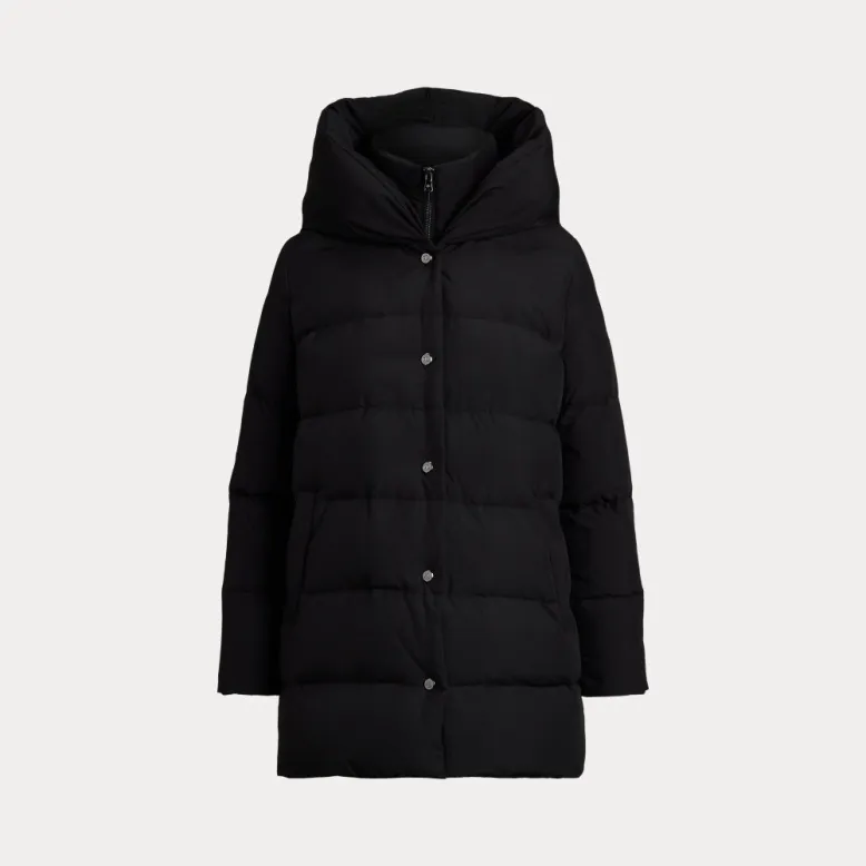 Down Hooded Longline Women's Coat