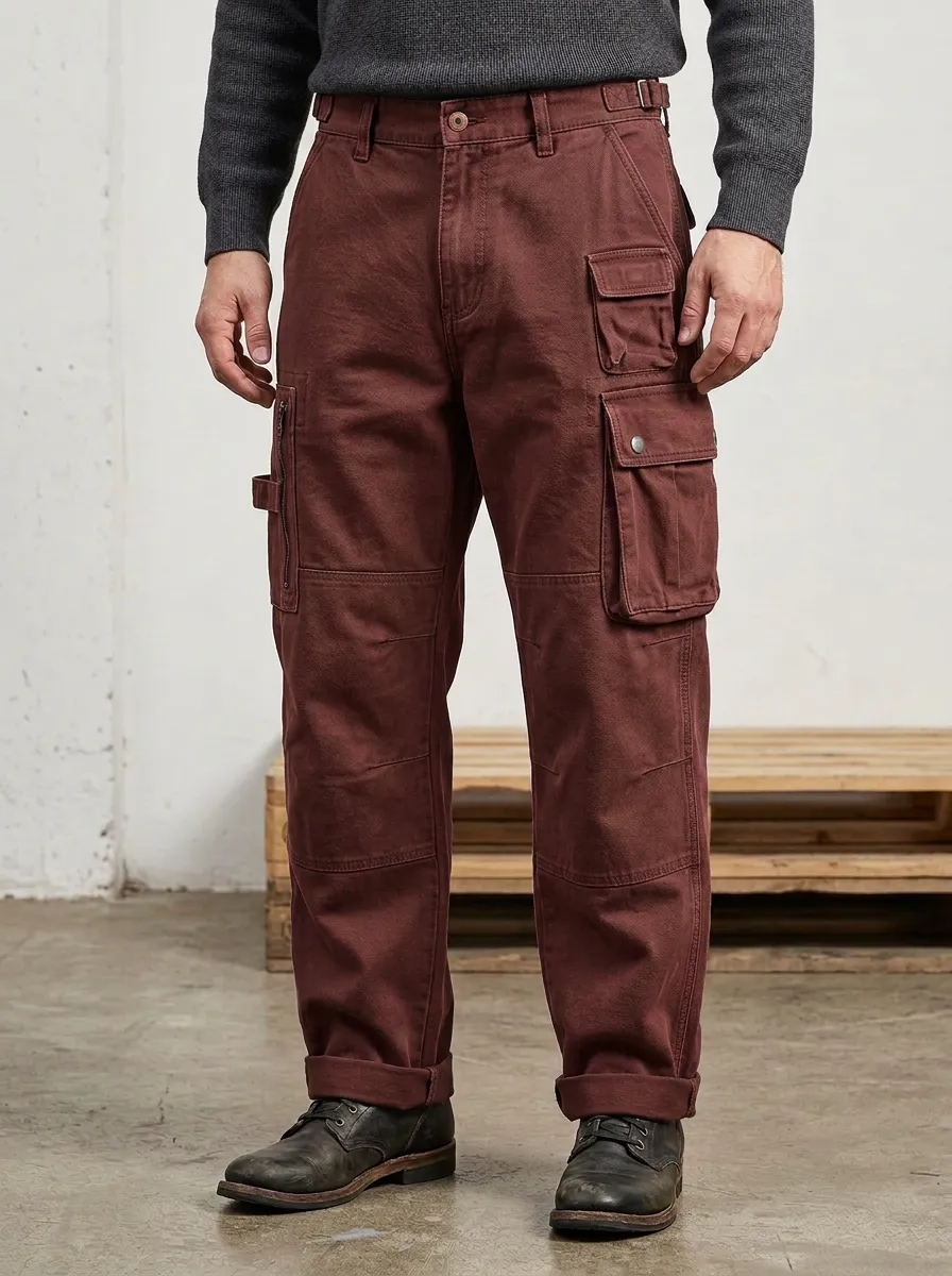 Men's Relaxed Canvas Trail Tactical Cargo Pants