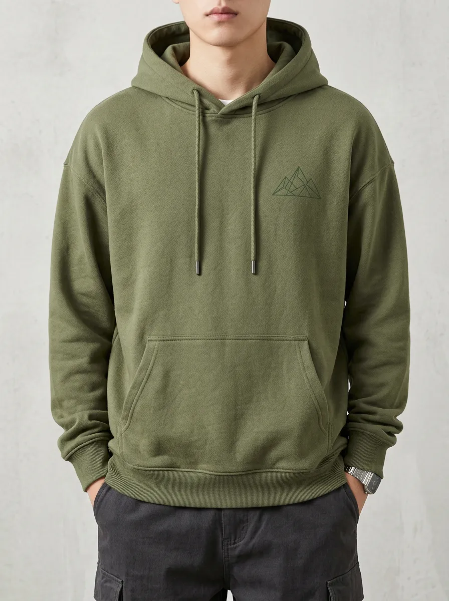 Casual Mountain Graphic Outdoor-Inspired Hiking-Inspired Modern Look Men's Hoodie