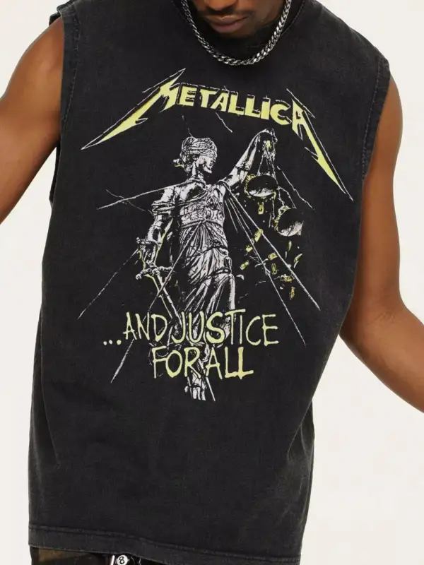 Round Neck Graphic Tank Top