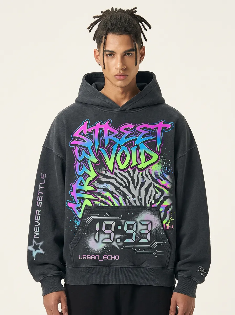 Men's Graphic Streetwear Graffiti Hoodie
