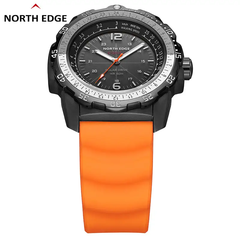 North Edge Light-driven watch eco drive military watch supplier Evoque 2- Never needs a battery replacement