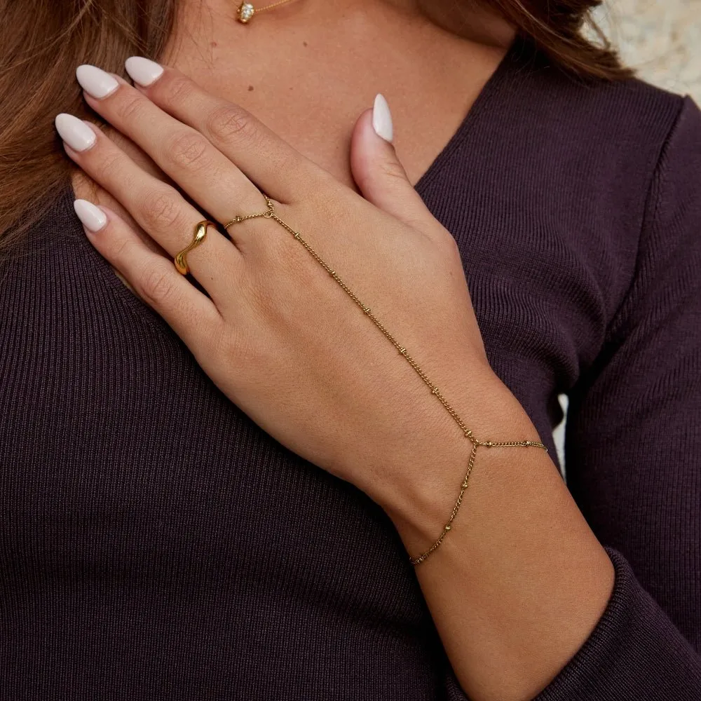 Adjustable Hand Chain Bracelet