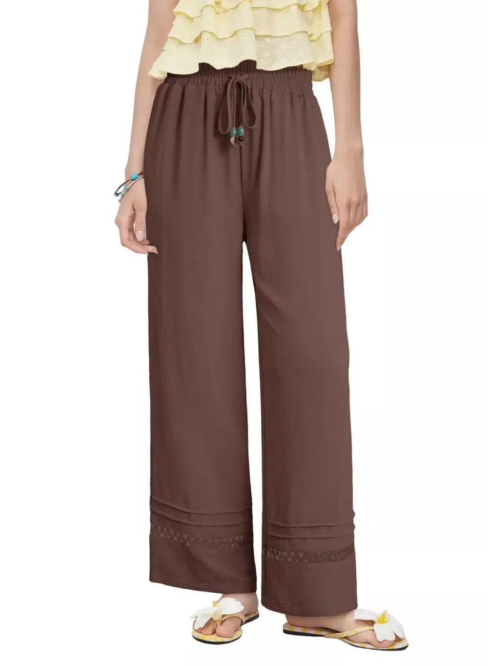 Everyday Casual Wide Leg Drawstring Pants