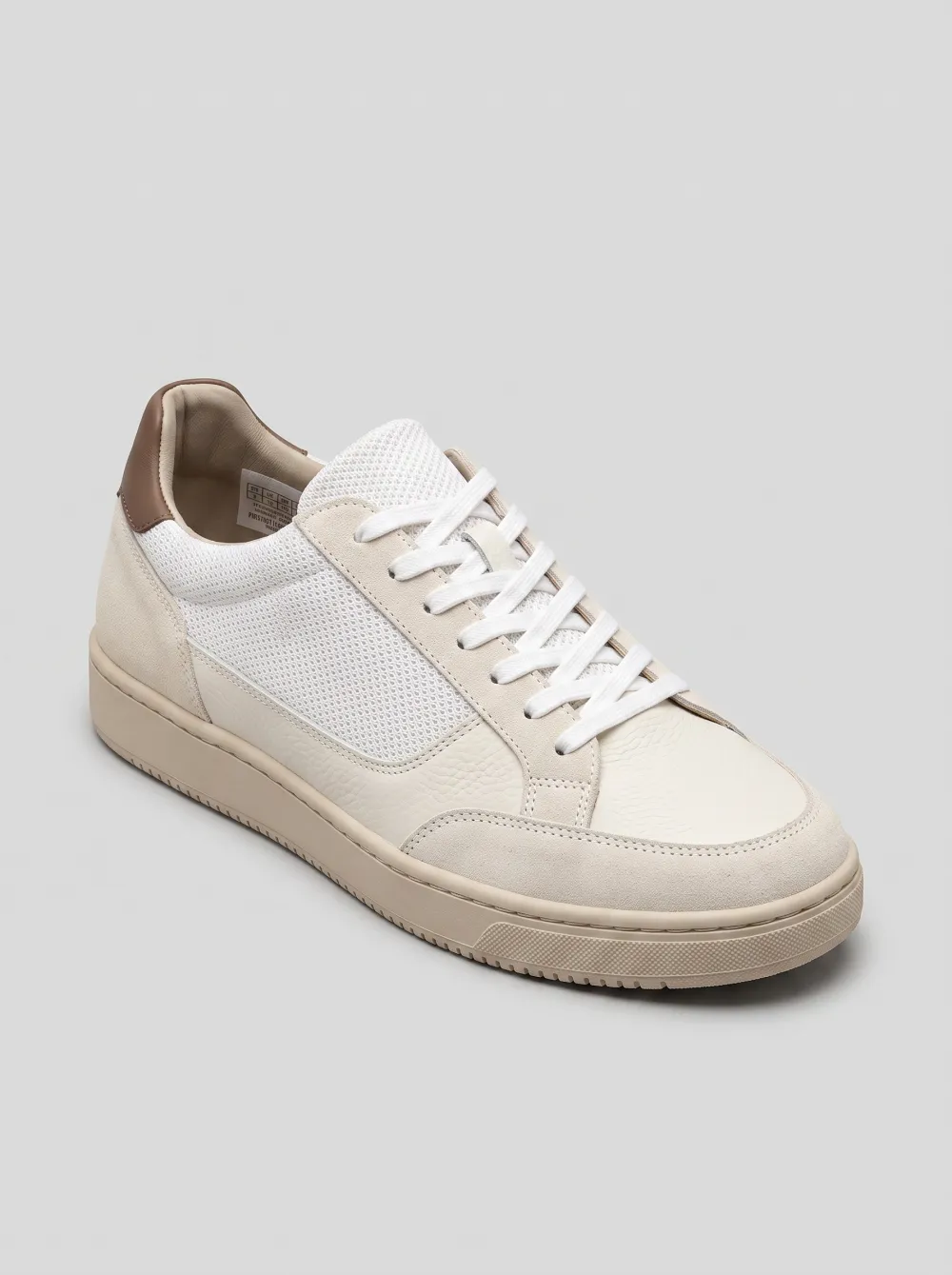 Suede-Panel Leather-Panel Breathable Men's Athletic Sneakers