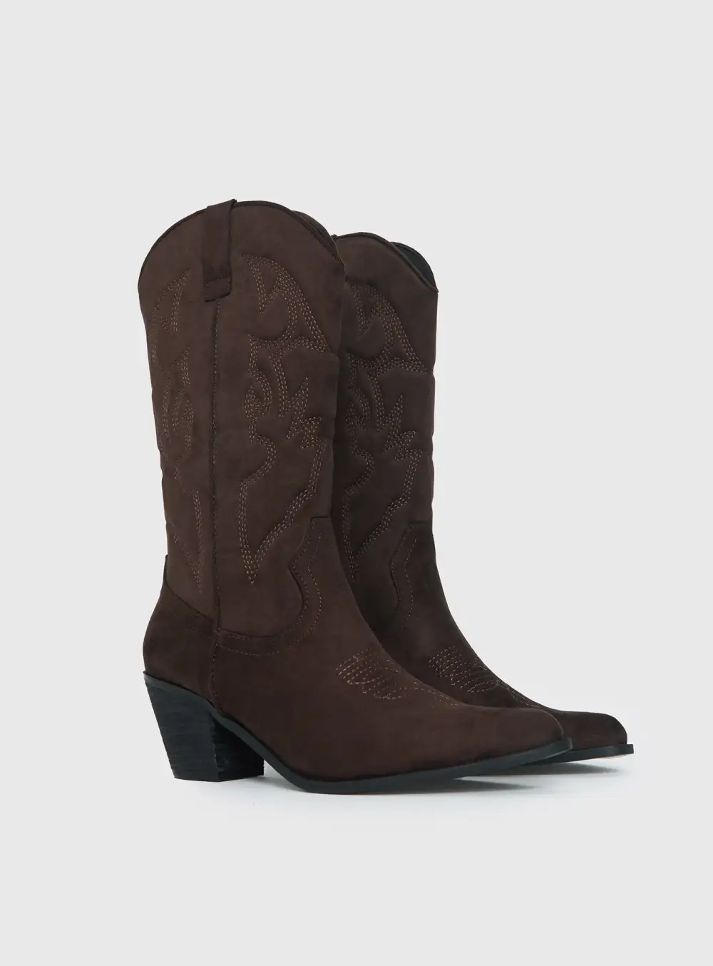 Lounge Stacked Heel Boots
